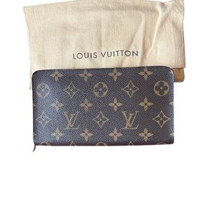 Louis Vuitton Monogram Porto Monesip Zip Around Wallet